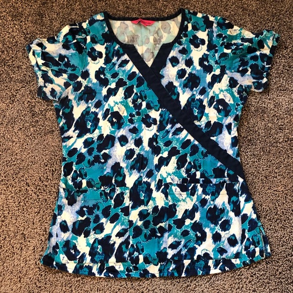 Beyond Scrubs Tops - Animal Print Scrub Top